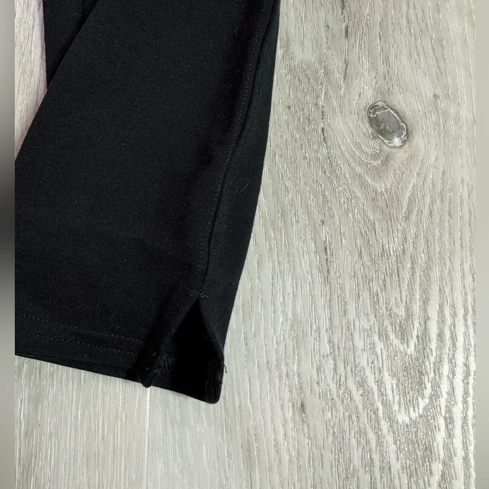 Spanx Ponte Notched Ankle Legging in black, Size Small